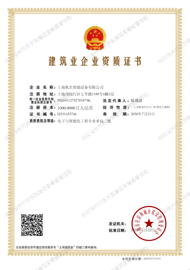 Construction Qualification Certificate